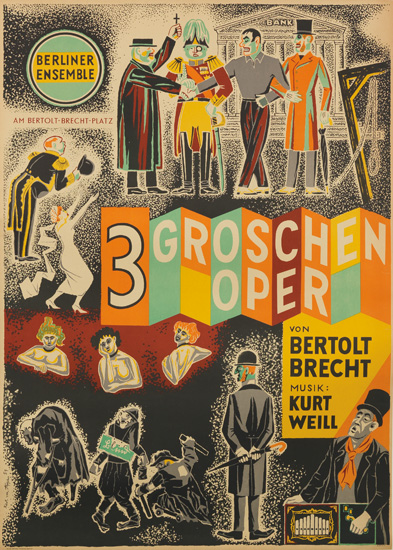 Appraisal: KARL VON APPEN - BERLINER ENSEMBLE GROSCHEN OPER x inches