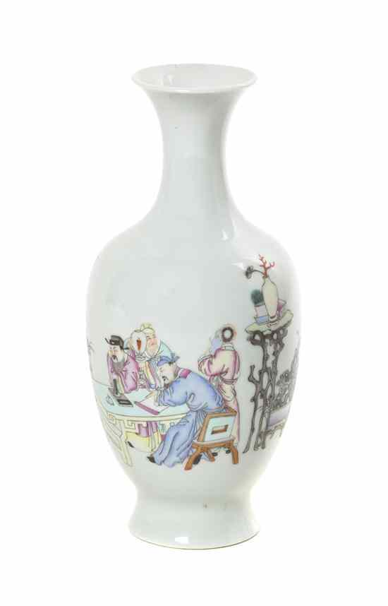 Appraisal: A Chinese Porcelain Vase of baluster form having polychrome enamel