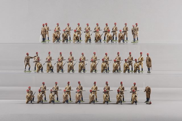 Appraisal: Lot of repainted Britains figures representing Turkish Infantry at the