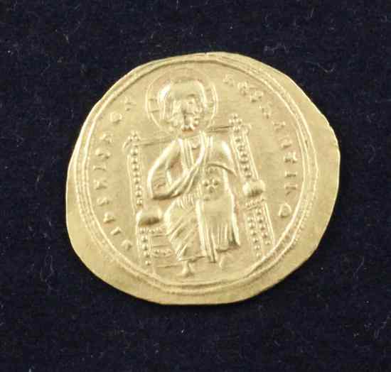 Appraisal: A Gold Romanus III gold coin - AD Constantinople mint