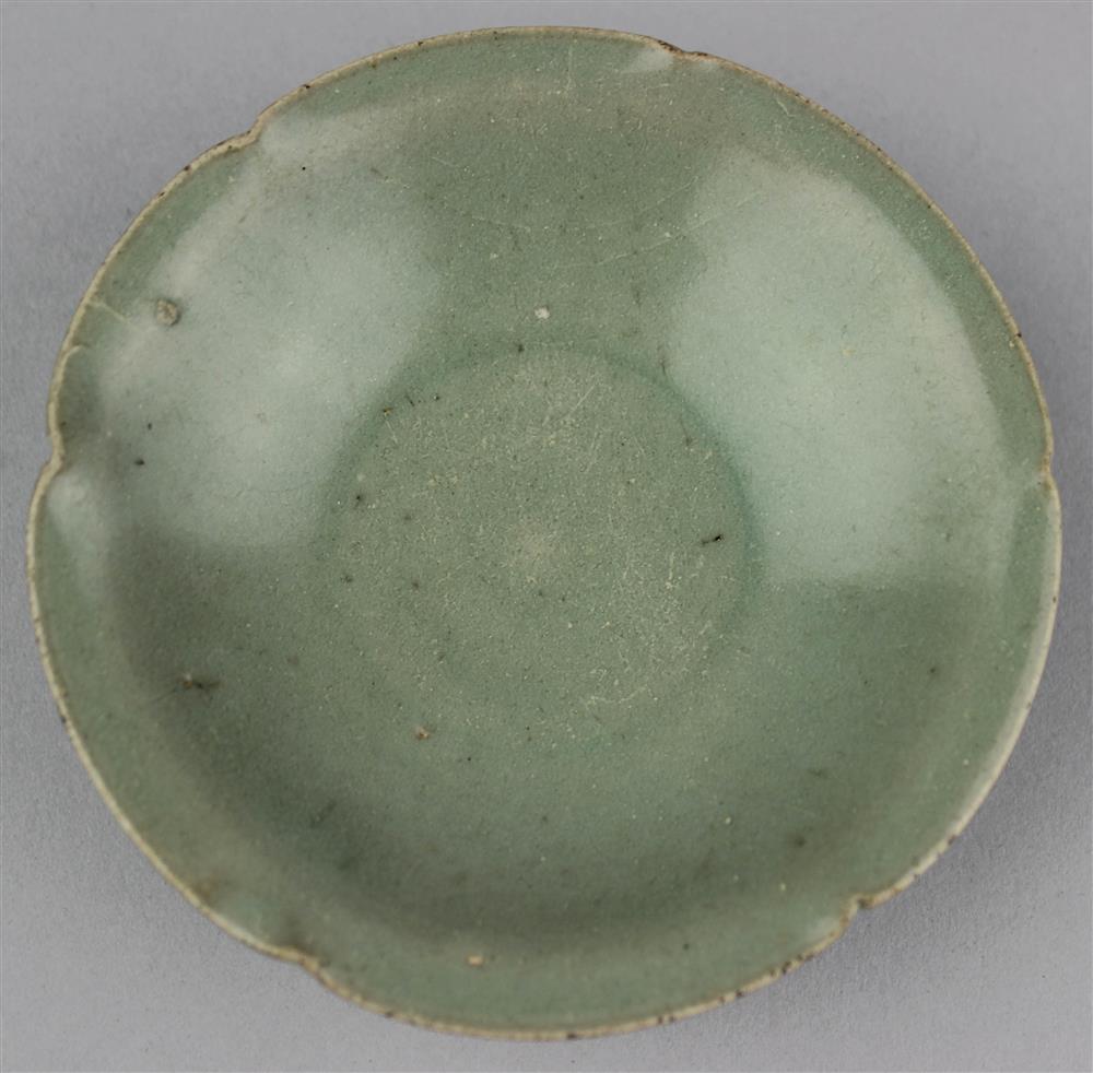 Appraisal: KOREAN CELADON SMALL LOBED DISH KORYO DYNASTY the small bowl