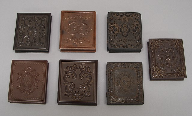 Appraisal: Grouping of ninth plate geometric union cases including Geometric Scroll