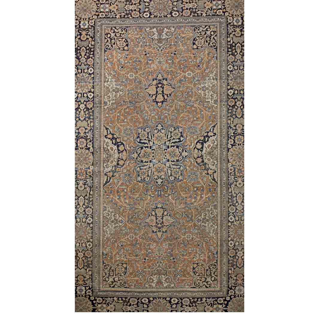 Appraisal: Mohtashem Kashan Rug Central Persia last quarter th century The