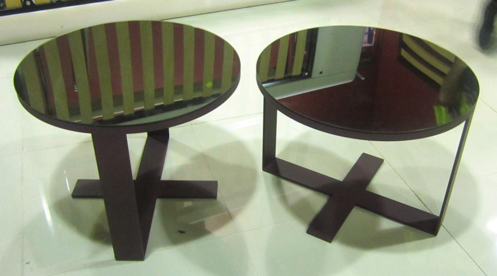 Appraisal: THREE ITALIAN KARTELL PIECES TWO STOOLS AND A CUBE TABLE