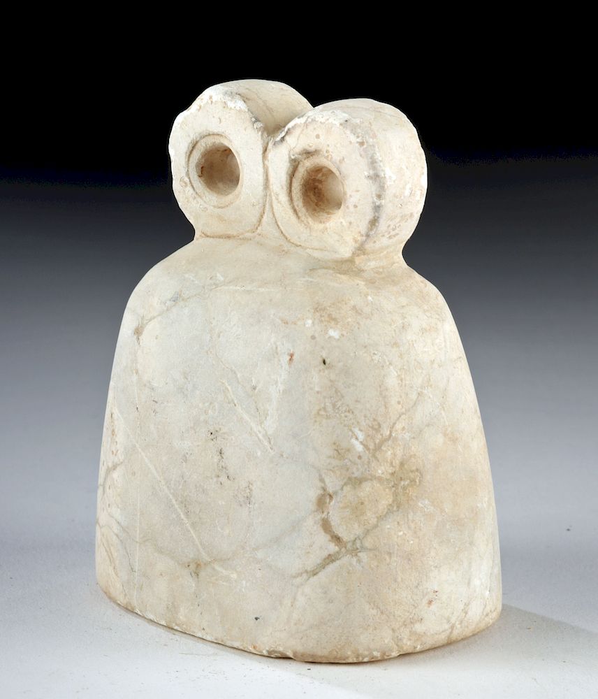 Appraisal: Tel Brak Stone Eye Idol Ancient Near East Tel Brak