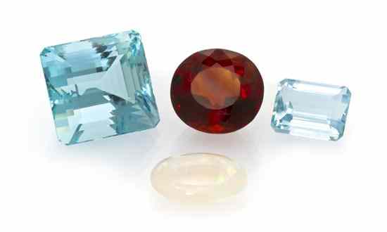 Appraisal: A Collection of Loose Gemstones consisting of one cabochon cut