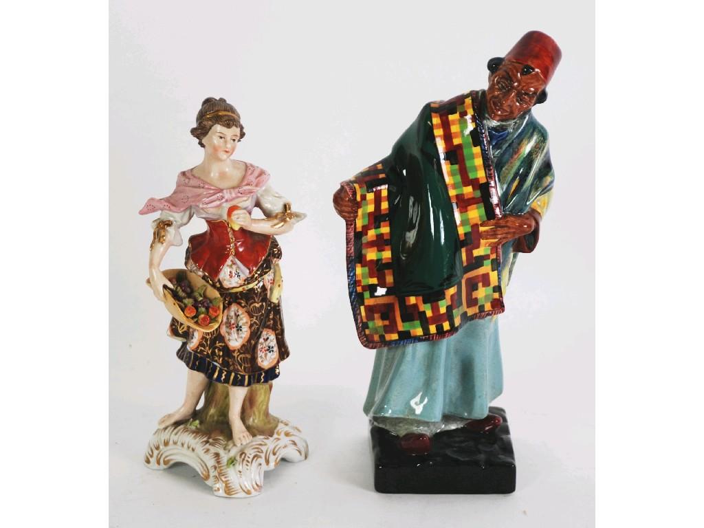 Appraisal: A ROYAL DOULTON BURSLEM FIGURE 'CARPET SELLER' HN together with