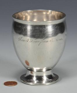 Appraisal: Merriman TN Coin silver Cup Memphis Tennessee coin silver cup