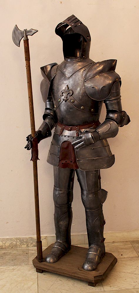 Appraisal: Knights Armour Knights Steel Armour standing on wooden pedestal with