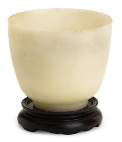 Appraisal: Chinese white mutton fat jade cup th century