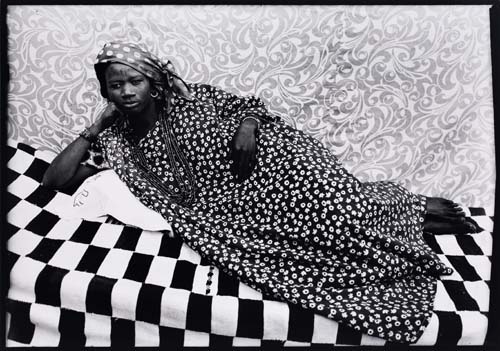 Appraisal: KE TA SEYDOU - Untitled reclining woman Silver print x