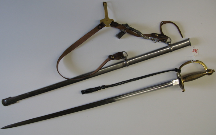 Appraisal: LOT OF TWO SWORDS the first reproduction civil war sword