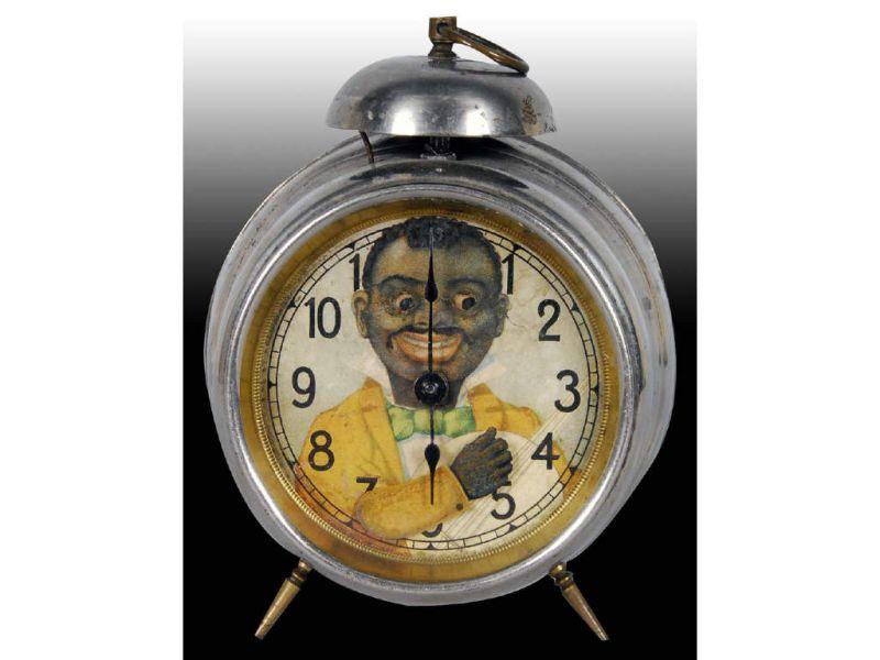 Appraisal: Black Americana Animated Alarm Clock Description '' T All original