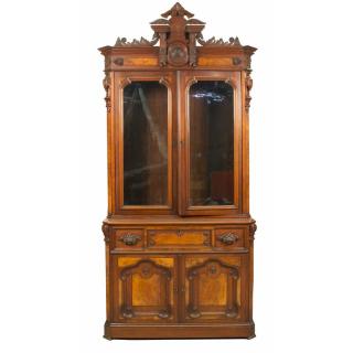 Appraisal: th C American Walnut Secretary Last half th c walnut