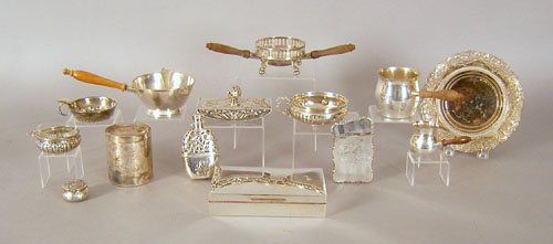 Appraisal: Group of silver tablewares sterling and