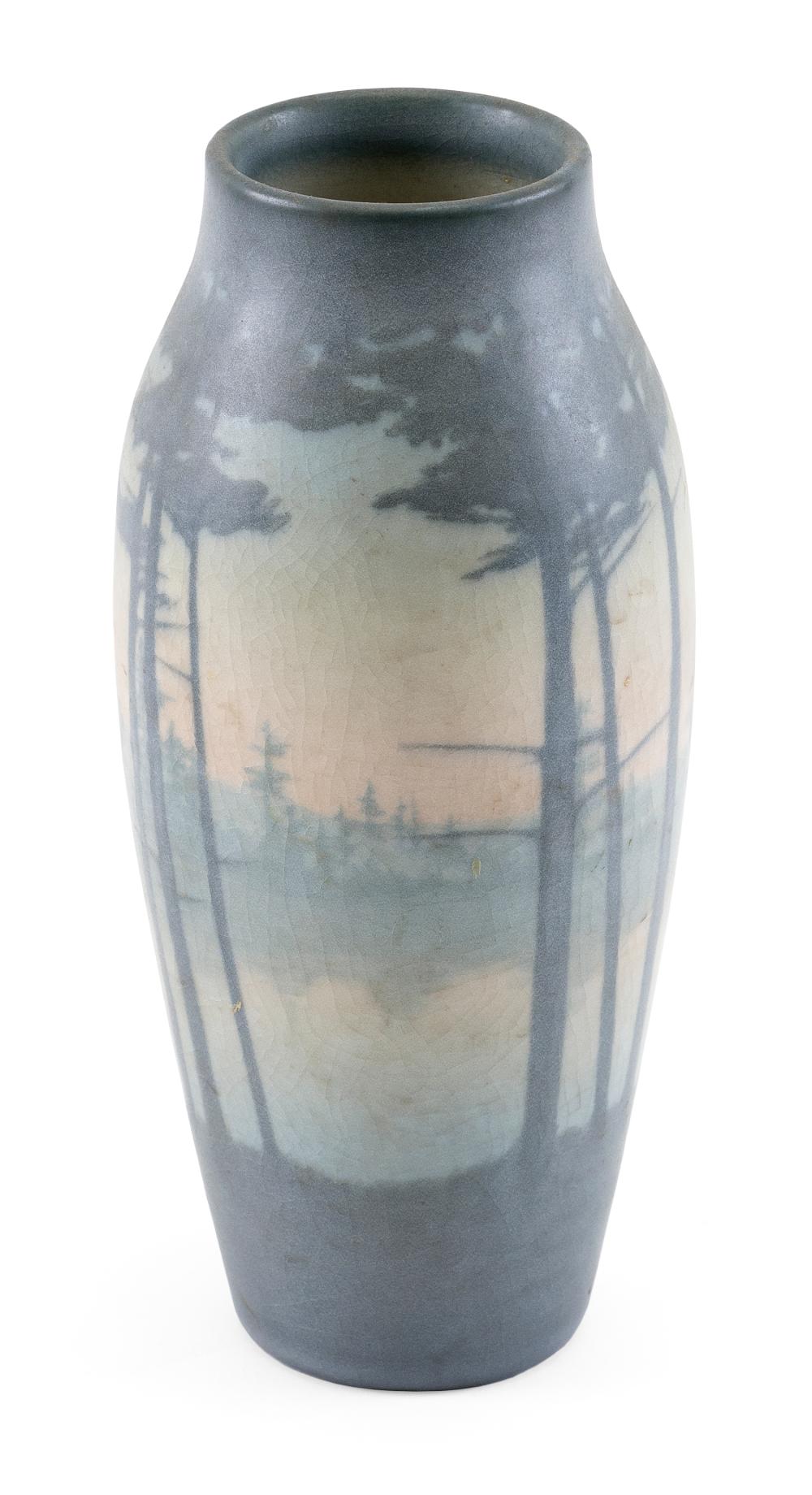 Appraisal: ROOKWOOD SCENIC VELLUM POTTERY VASE DATED HEIGHT ROOKWOOD SCENIC VELLUM