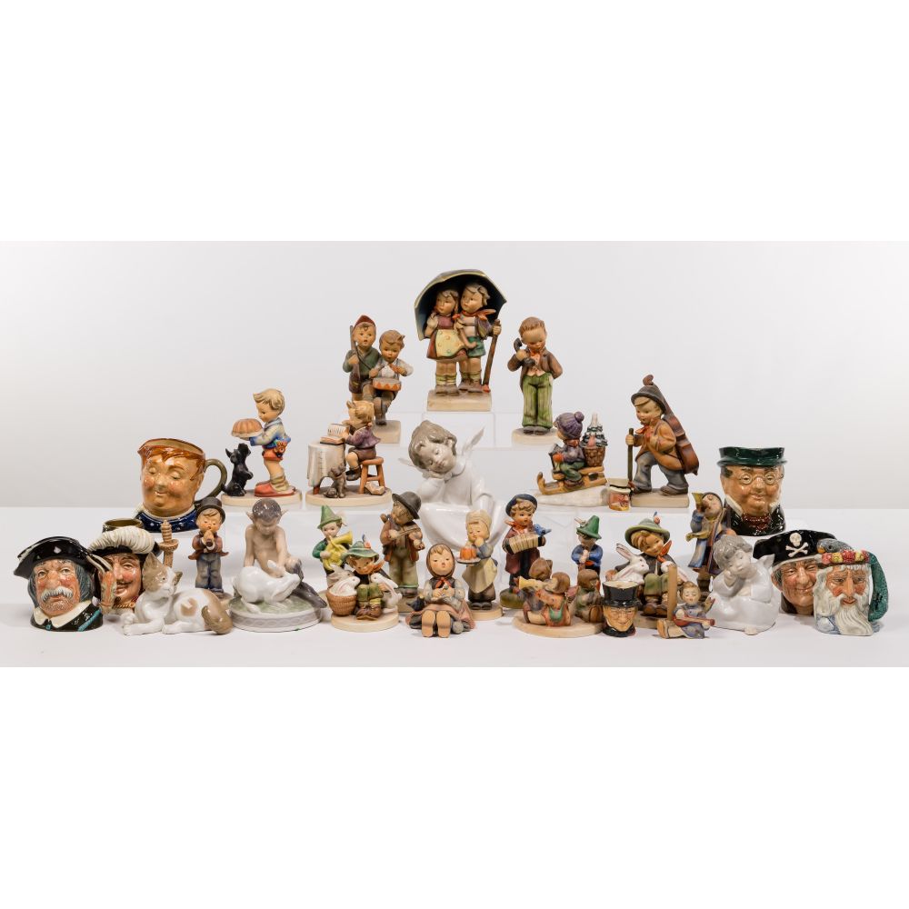 Appraisal: PORCELAIN FIGURINE AND TOBY MUG ASSORTMENT items including Lladro figurines