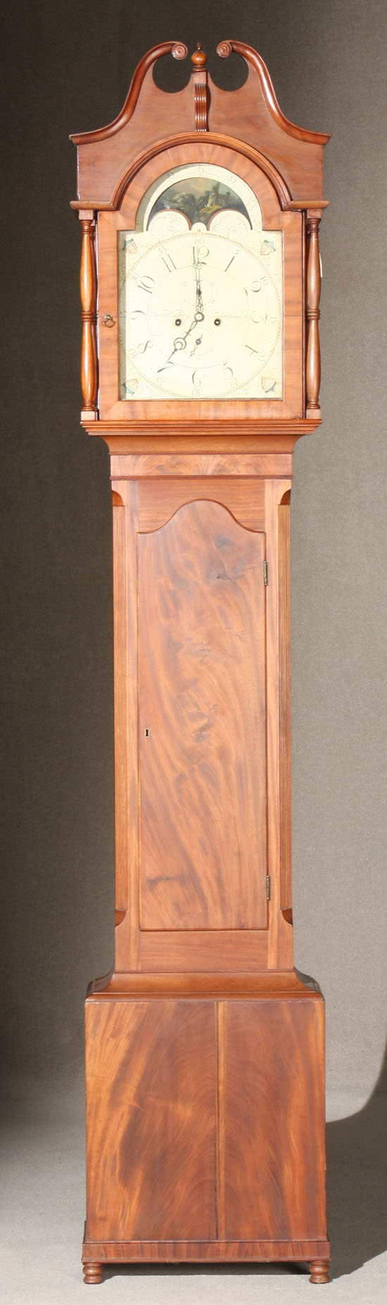 Appraisal: Lot Property of Various Owners Federal Mahogany Tall Case Clock