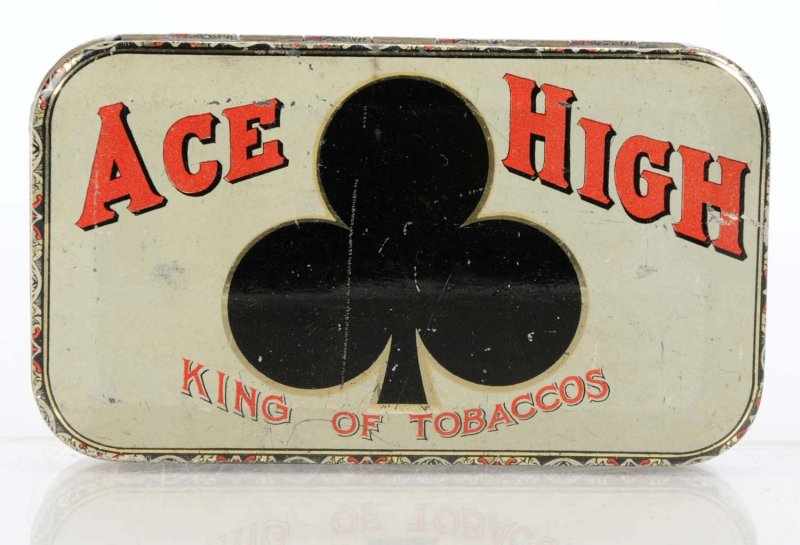 Appraisal: Ace High Flat Pocket Tin Description Tobacco manufactured by the