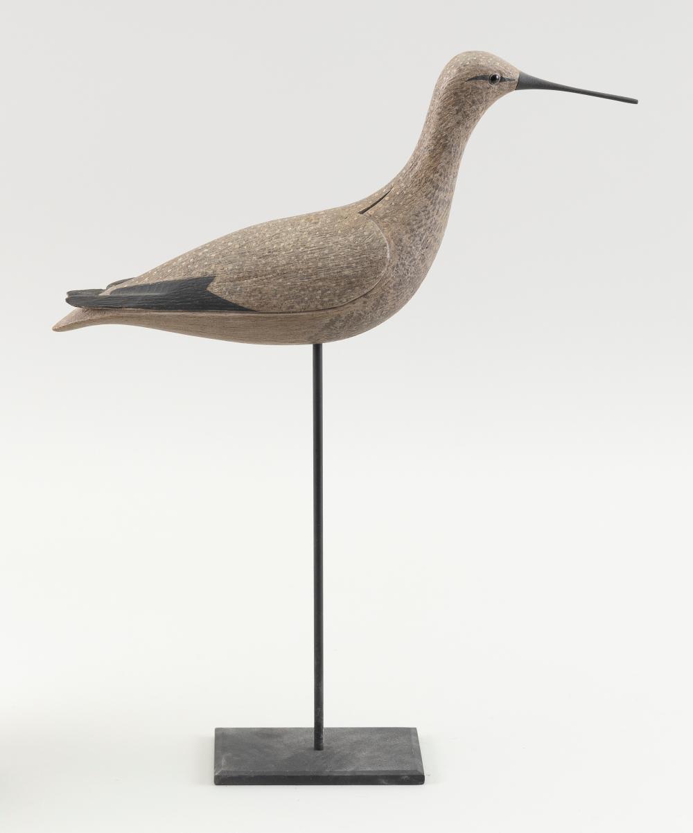 Appraisal: ALAN CHAFFEE YELLOWLEGS DECOY NANTUCKET MASSACHUSETTS TH CENTURY LENGTH ALAN