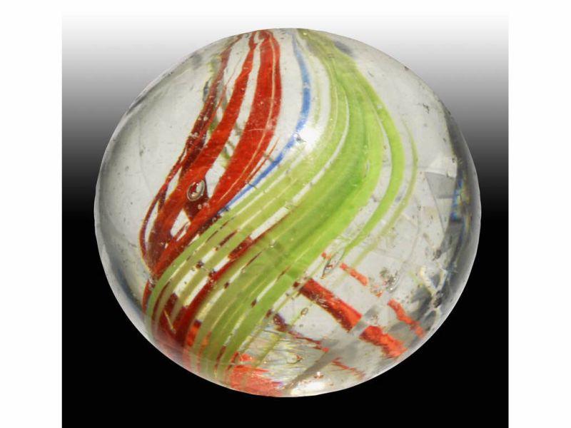 Appraisal: Naked Swirl Marble Description - '' Unusual sub-surface strands of