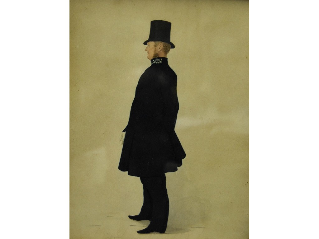 Appraisal: Silhouette of a 'Peeler' x cm