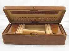 Appraisal: A leather jewellery box by Asprey approx x cm circa