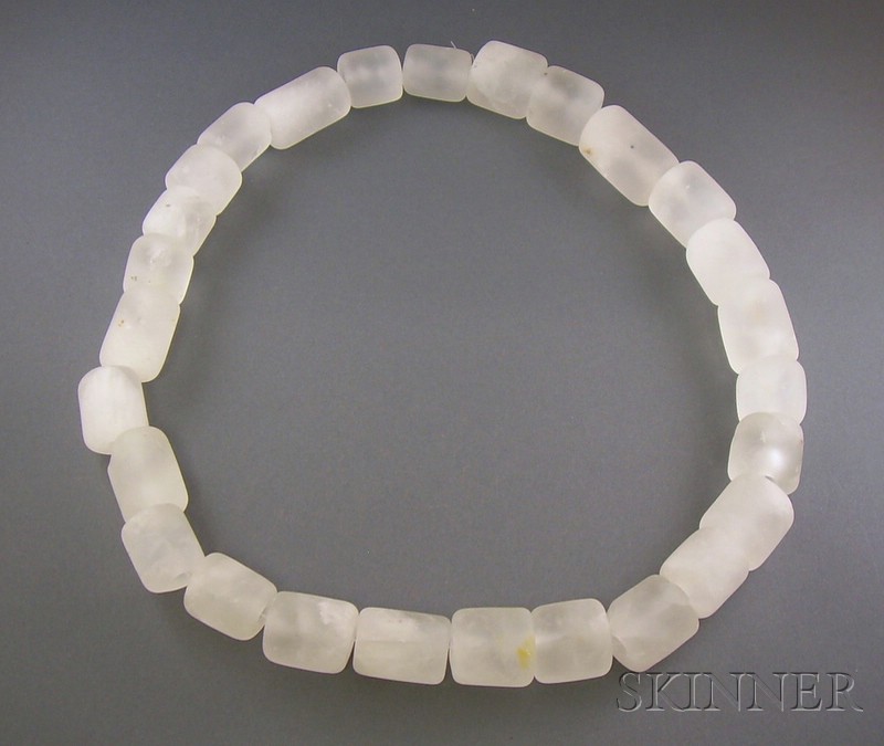 Appraisal: Pre-Columbian Quartz Crystal Necklace Sinu Colombia - A D twenty-seven