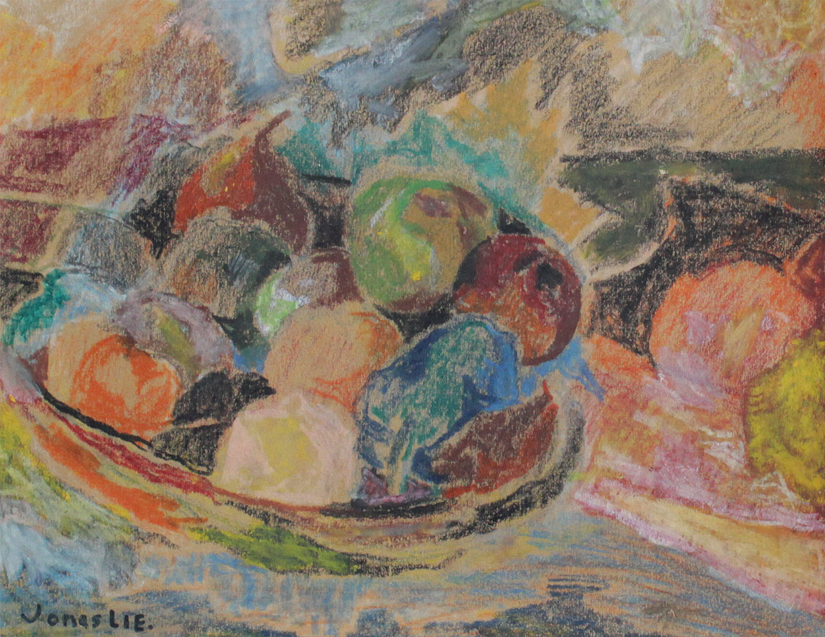 Appraisal: LIE Jonas American - Still Life with Bowl of Fruit