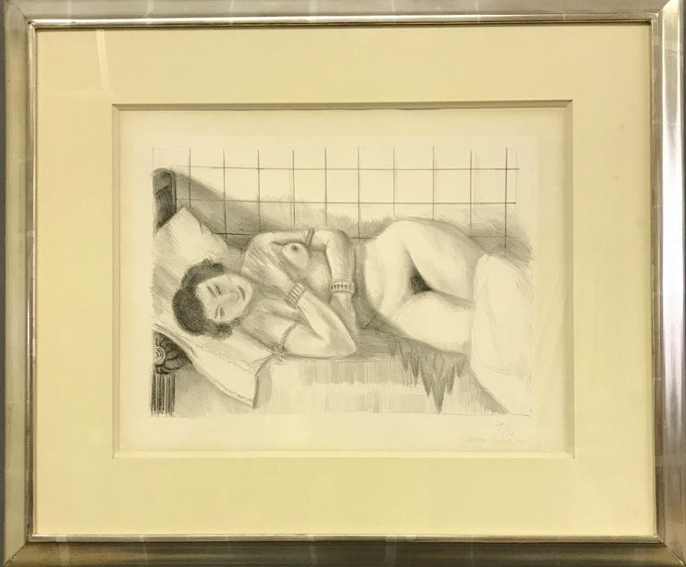 Appraisal: Matisse Signed Lithograph Figure Endormie Henri Matisse Figure endormie ch