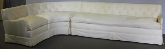 Appraisal: Down Filled and Upholstered Sectional Sofa From a Greenwich CT