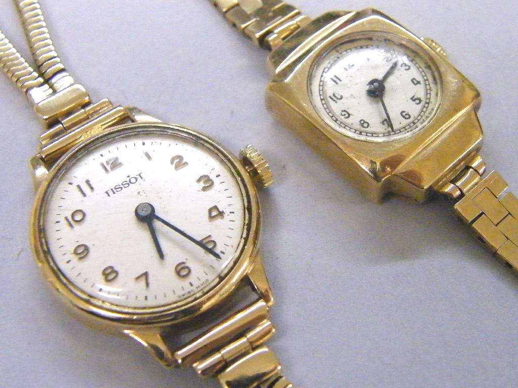 Appraisal: Tissot ct lady's bracelet watch boxed and another similar watch