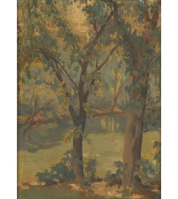 Appraisal: Frances Farrand Dodge American - mid-western landscape oil on board