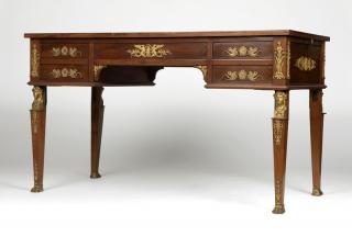 Appraisal: A Louis Late th century fruitwood the inset tooled and