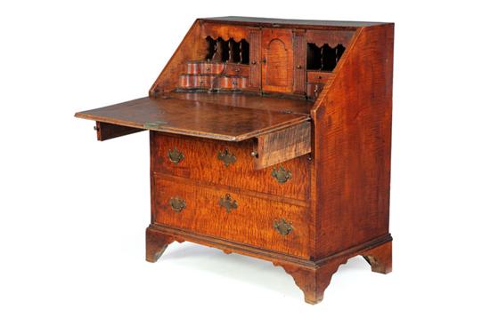 Appraisal: SLANT-FRONT DESK Probably Pennsylvania late th-early th century curly maple