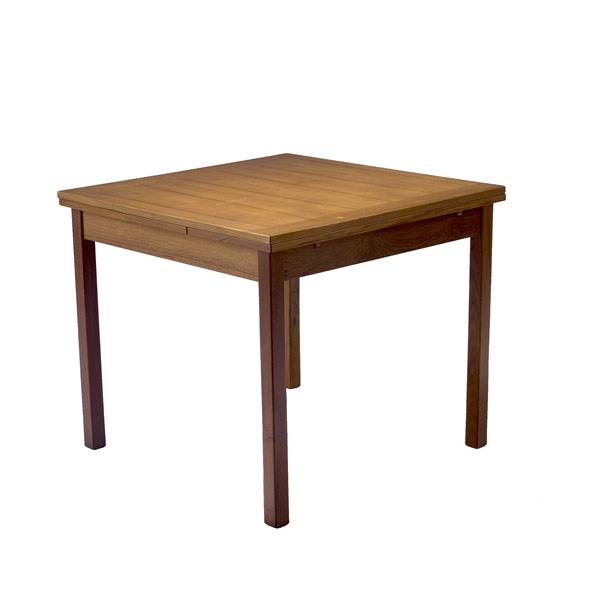 Appraisal: SCANDINAVIAN Draw leaf breakfast table in teak x sq