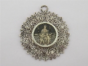 Appraisal: An Italian silver standard pendant by Vittorio Barzaghi Milan circa