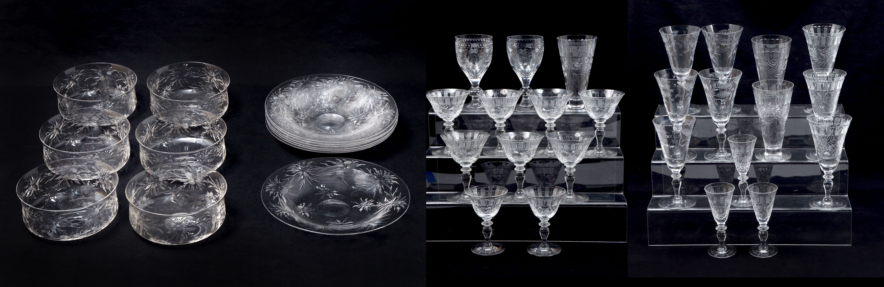 Appraisal: MULTI PIECE WILLIAM YEOWARD AND HAWKES GLASS WARE Comprising -