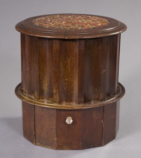 Appraisal: Stylish Mahogany Chamber Pot Stand third quarter th century of