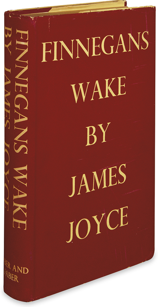 Appraisal: JOYCE JAMES Finnegans Wake Tall vo publisher's gilt-lettered burgundy cloth