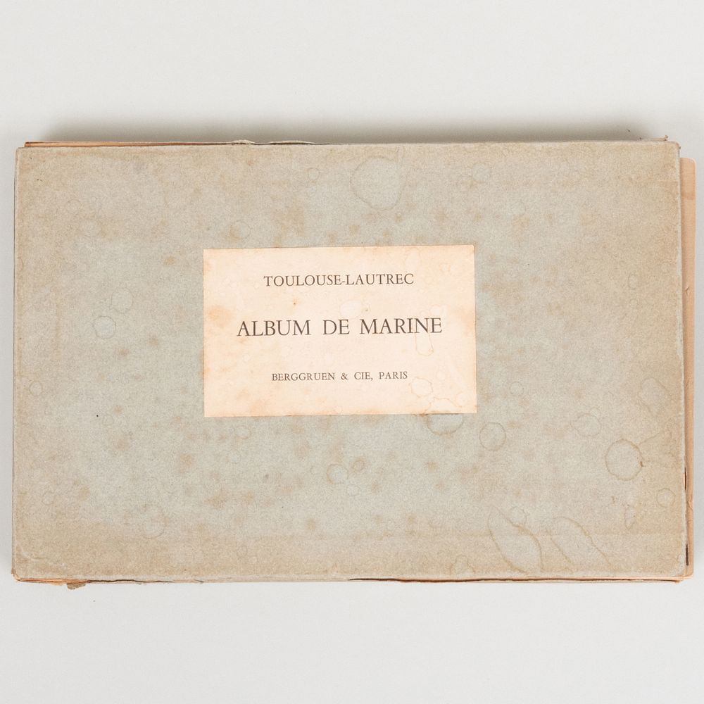 Appraisal: After Henri deToulouse-Lautrec - Album de Marine The bound book