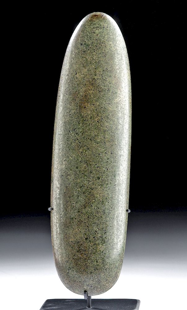 Appraisal: Fine Olmec Greenstone Celt Pre-Columbian Southern Mexico to Guatemala Olmec