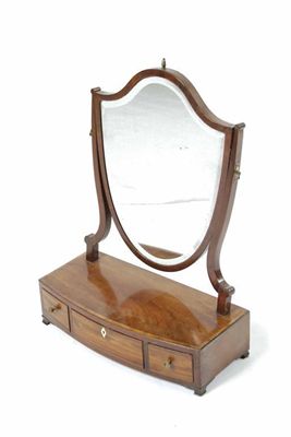 Appraisal: A mahogany dressing table mirror in George III style the