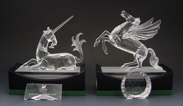 Appraisal: PC SWAROVSKI CRYSTAL ''FABULOUS CREATURES'' ANNUAL EDITION SERIES Unicorn Martin