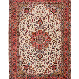 Appraisal: A Tabriz Silk and Wool Rug Second Half th Century