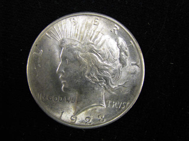 Appraisal: -S Peace Silver Dollar uncirculated