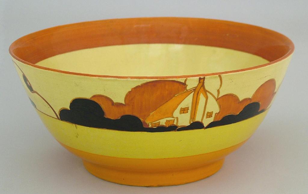 Appraisal: Farmhouse' Fantasque Bizarre bowl diameter