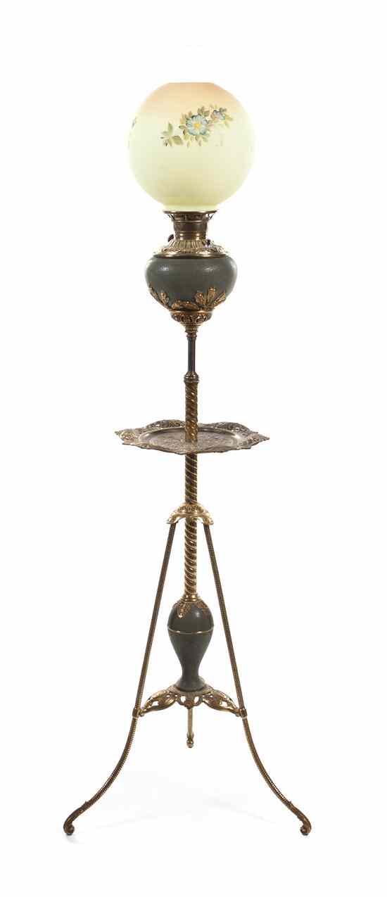 Appraisal: An American Fluid Floor Lamp Bradley and Hubbard having a