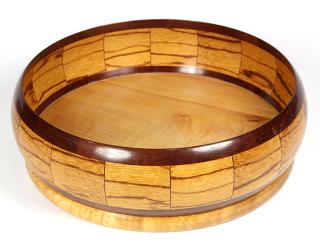 Appraisal: American wood turned bowl by Robert J Gauthier American wood