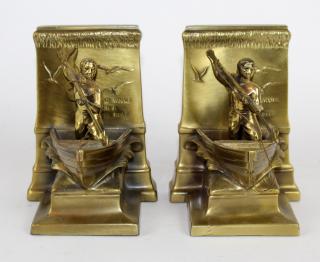 Appraisal: Philadelphia Manufacturing Co The Whaler bookends A pair of vintage